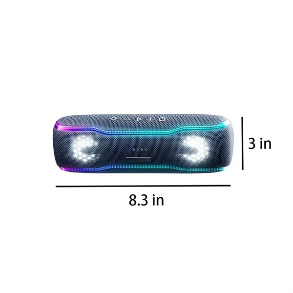 Powerful Waterproof Bluetooth Speaker with Color Lights