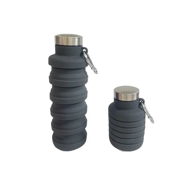 Silicone Collapsible Water Bottle with Carabiner