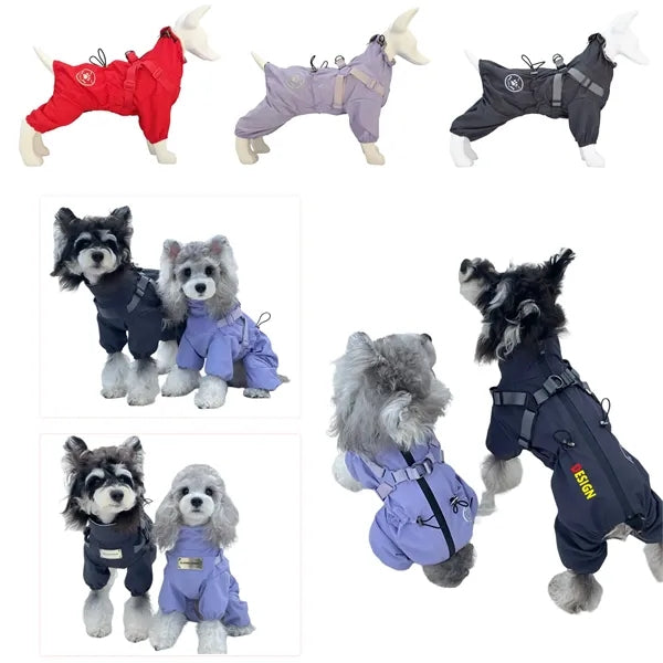 Pet Raincoat with Reflective Strip Free Shipping