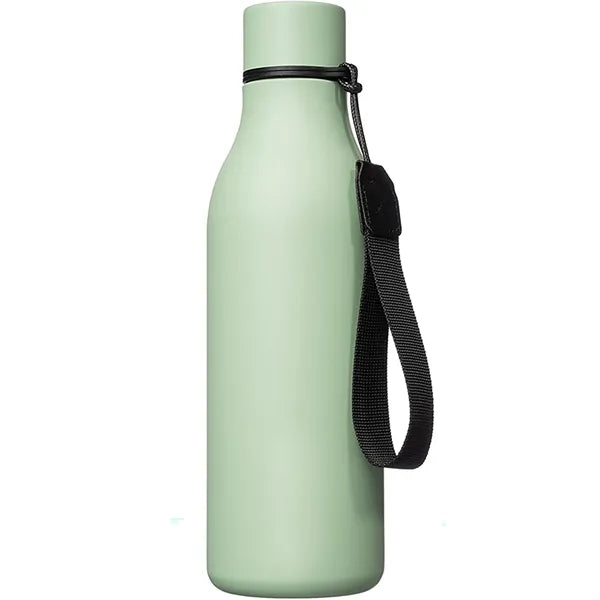 18 oz Stainless Steel Metal Water Bottle with Strap