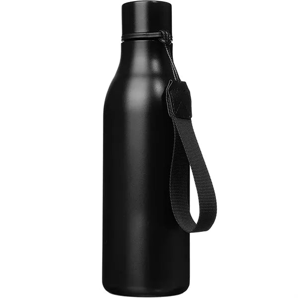 18 oz Stainless Steel Metal Water Bottle with Strap