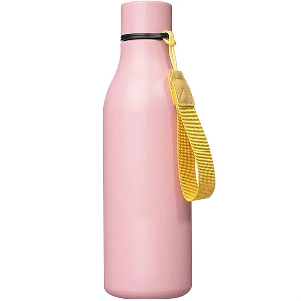 18 oz Stainless Steel Metal Water Bottle with Strap