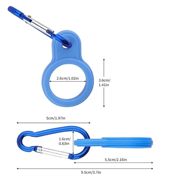Ilicone Water Bottle Buckle Holders with Hook