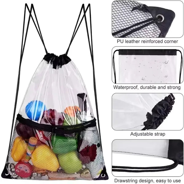 Clear Drawstring Bags