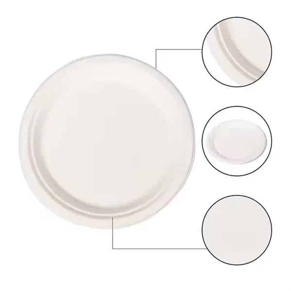 10" Disposable Paper Plates Eco-Friendly