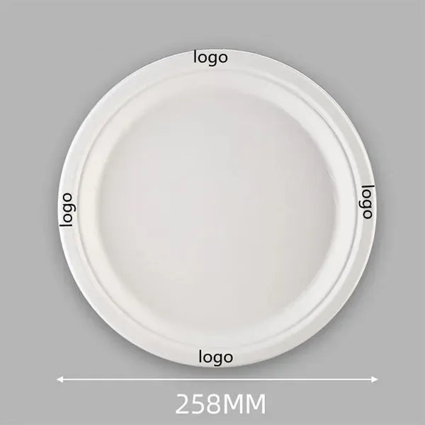 10" Disposable Paper Plates Eco-Friendly