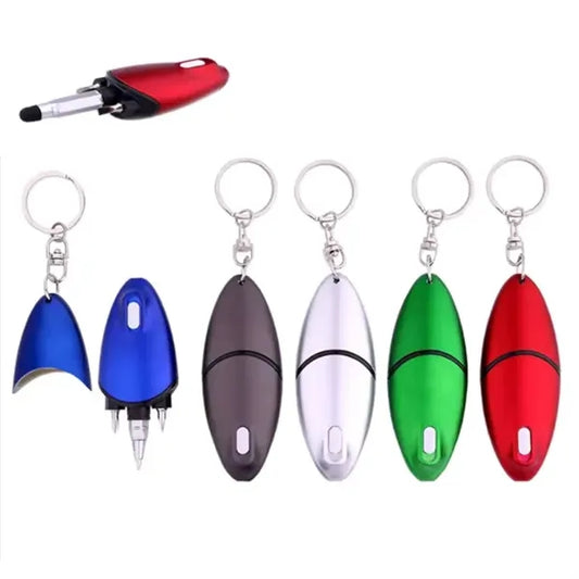 Ballpoint Pen With Flashlight Screwdriver
