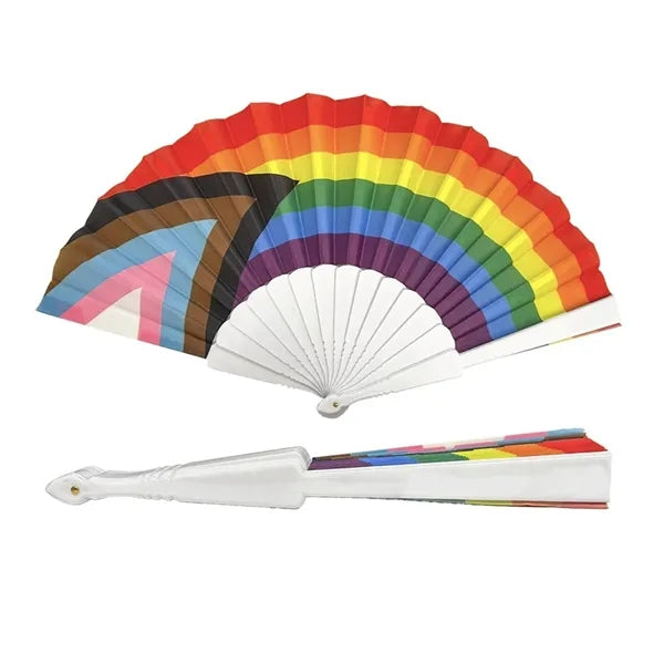Plastic Rib Fabric Folding Fan