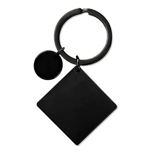 Metal Keychain With Round Tag