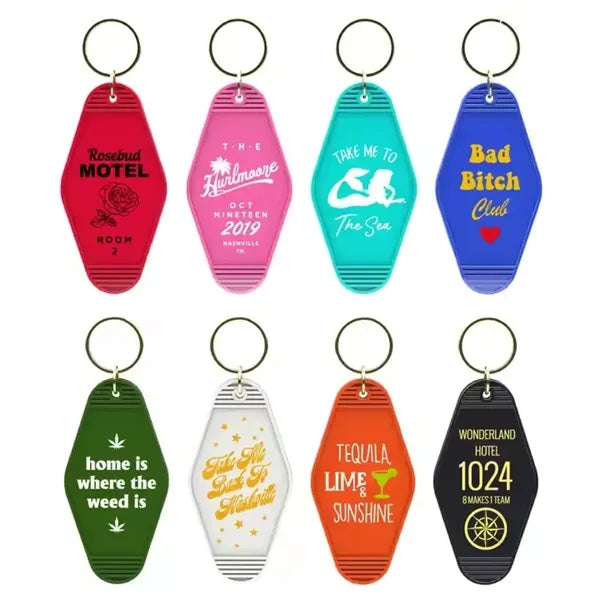 Vintage Plastic Diamond Key Tag