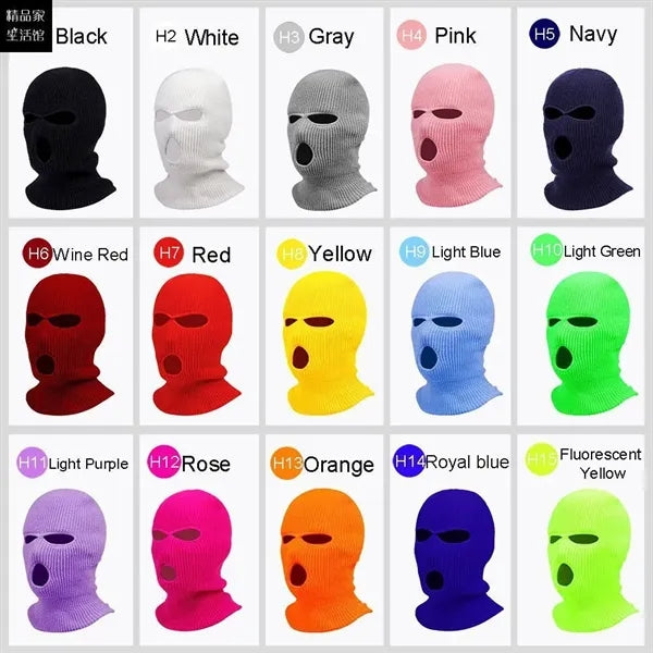3 Hole Winter Knitted Mask