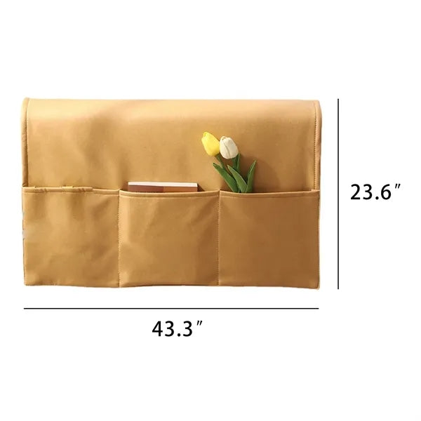 Simple Sofa Chair Canvas Armrest Organizer