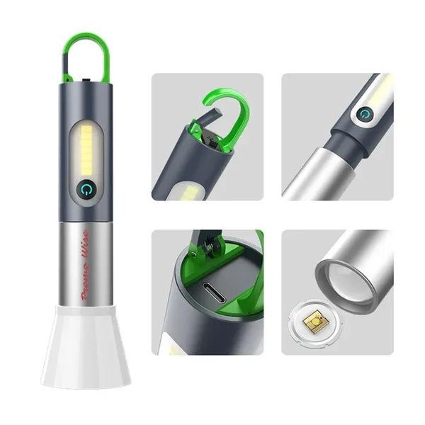 Outdoor Portable Multi-Function Lighting Flashlight
