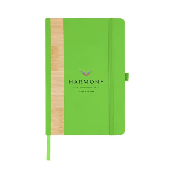 Recycled PU And Bamboo Accent Journal