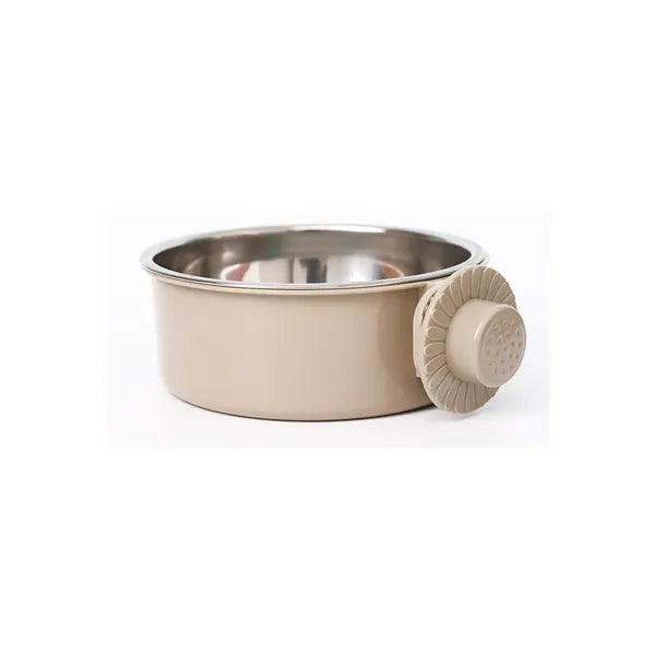 Clip-On No-Tip Pet Dish for Cages