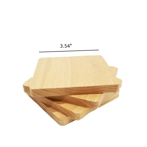 4 Set Bamboo Wood Coaster