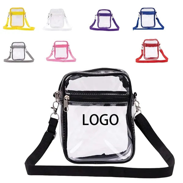 Outdoor PVC transparent shoulder bag