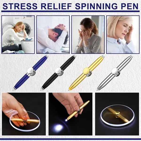 Fidget Spinning Pen with LED Light