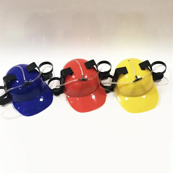 Beverage Helmet With Straw