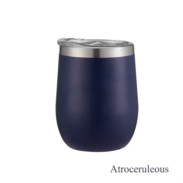 12Oz Insulated Wine Tumbler With Lid