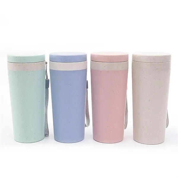 Eco Wheat Double-Layer Insulated Water Cup