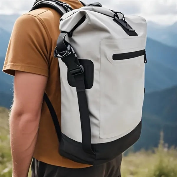 Waterproof PVC Roll-Top Backpack Durable Outdoor Dry Bag