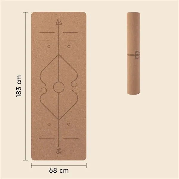 Cork Rubber Yoga Mat