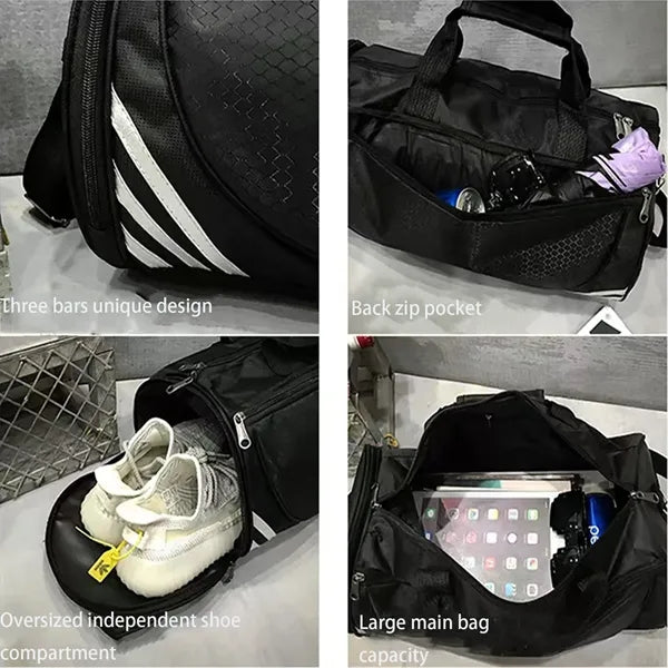 20L Waterproof Wet Dry Separation Fitness Hand Luggage Bag