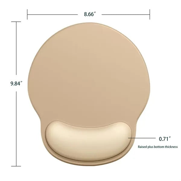 Simple Soft Non Slip Ergonomic Round Computer Mouse Pad