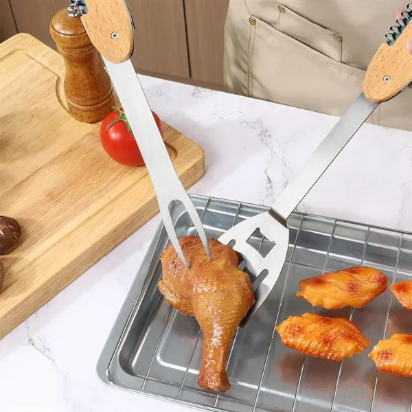 Multi-Tool BBQ Set with Spatula Fork Brush Opener