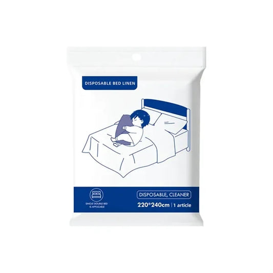Compressed Disposable Bed Sheet for Travel