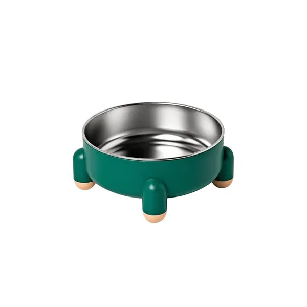2-in-1 Stainless Steel Non-Slip Pet Food & Water Bowl