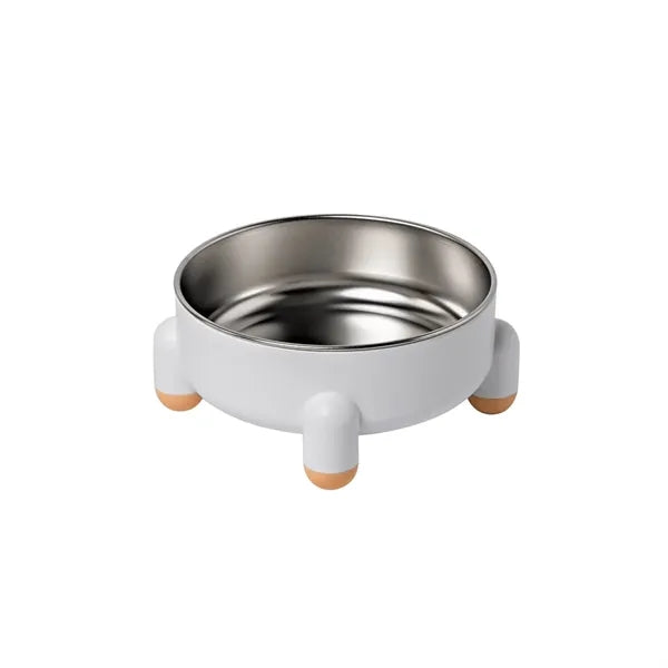 2-in-1 Stainless Steel Non-Slip Pet Food & Water Bowl