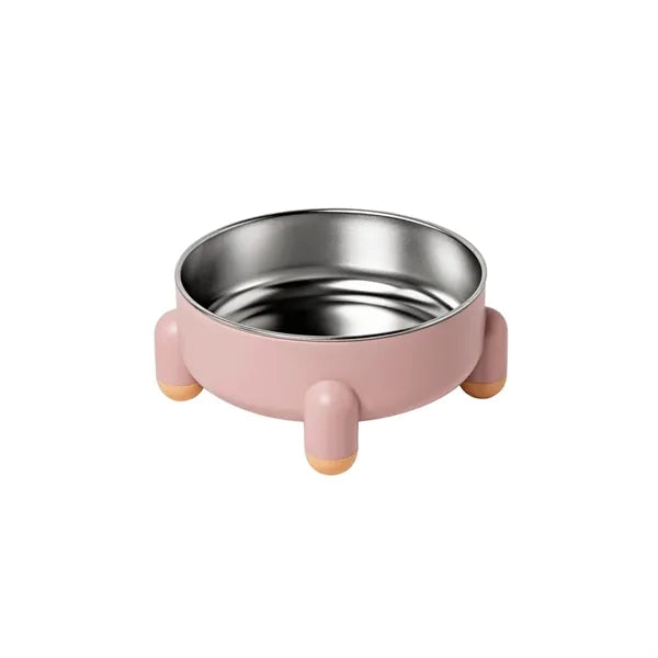 2-in-1 Stainless Steel Non-Slip Pet Food & Water Bowl