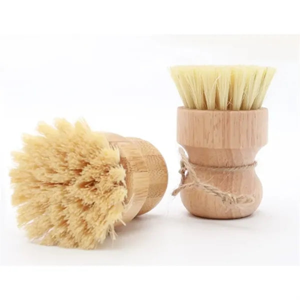 Natural Wood Kitchen Cleaning Removal Hanging Brush