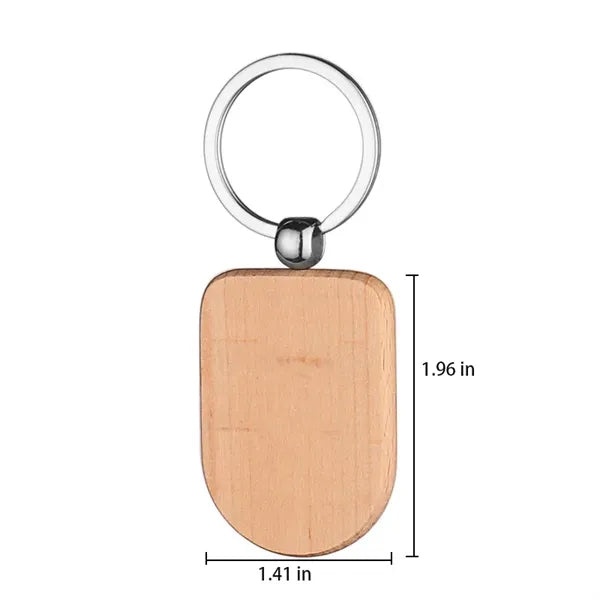 Wooden Keychain,Wood Anniversary Gift for Him/Her