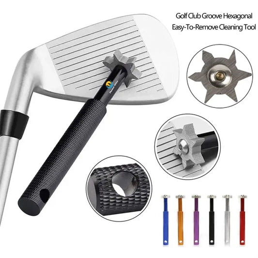 Golf Club Groove Hexagonal Easy-To-Remove Cleaning Tool