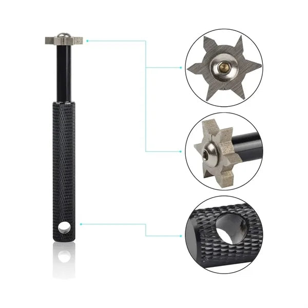 Golf Club Groove Hexagonal Easy-To-Remove Cleaning Tool