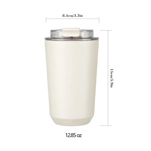 13 OZ Portable 304 Stainless Steel Flip-Top Thermos Cup