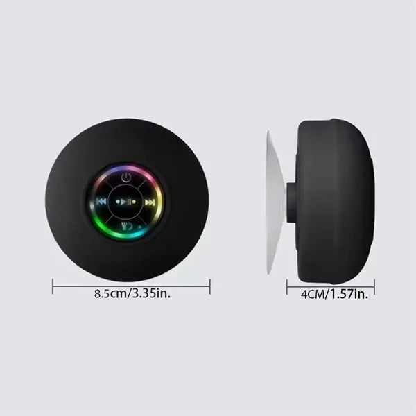 Large Suction Cup Waterproof LED Bluetooth Speaker
