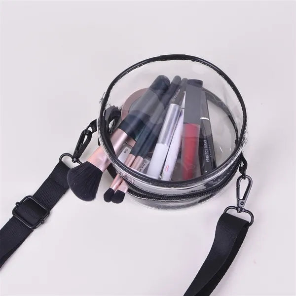 Waterproof PVC Crossbody Transparent Small Round Bag