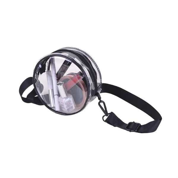 Waterproof PVC Crossbody Transparent Small Round Bag