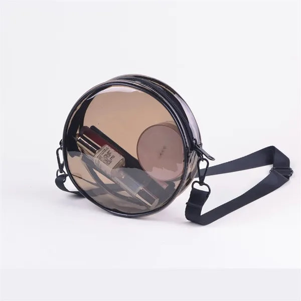 Waterproof PVC Crossbody Transparent Small Round Bag