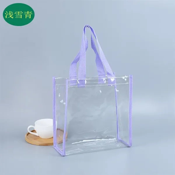 Waterproof PVC Clear Tote Bag Plastic Beach Shoulder Handbag