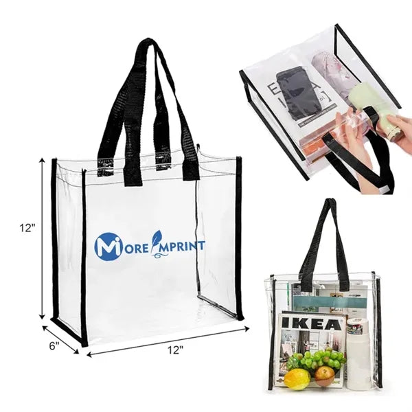 Waterproof PVC Clear Tote Bag Plastic Beach Shoulder Handbag