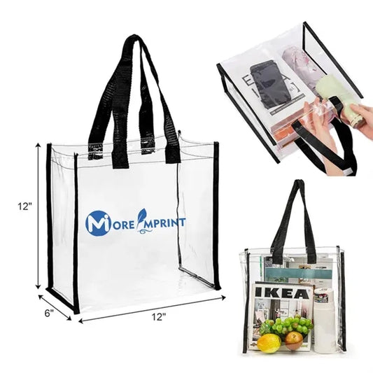 Waterproof PVC Clear Tote Bag Plastic Beach Shoulder Handbag