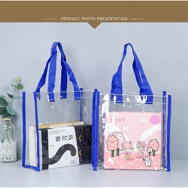 Waterproof PVC Clear Tote Bag Plastic Beach Shoulder Handbag