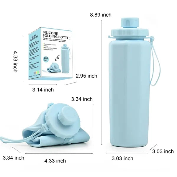 Collapsible Bottle Silicone Sports Water Cup