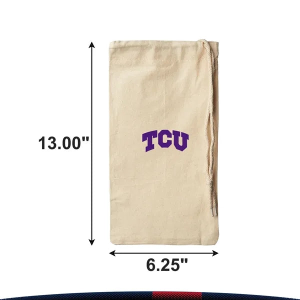 Nibi Cotton Drawstring Wine Bag