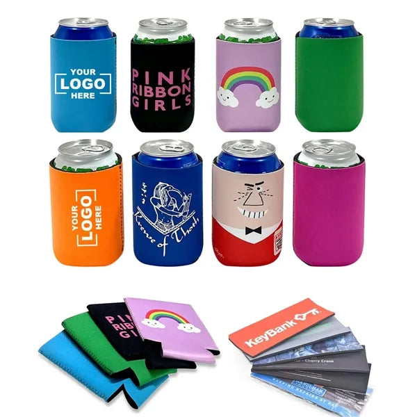 Neoprene Collapsible Can Cooler with Logo